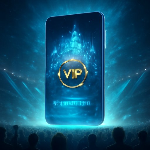 qq777 VIP ব্যাজ সহ ফোন স্ক্রিন